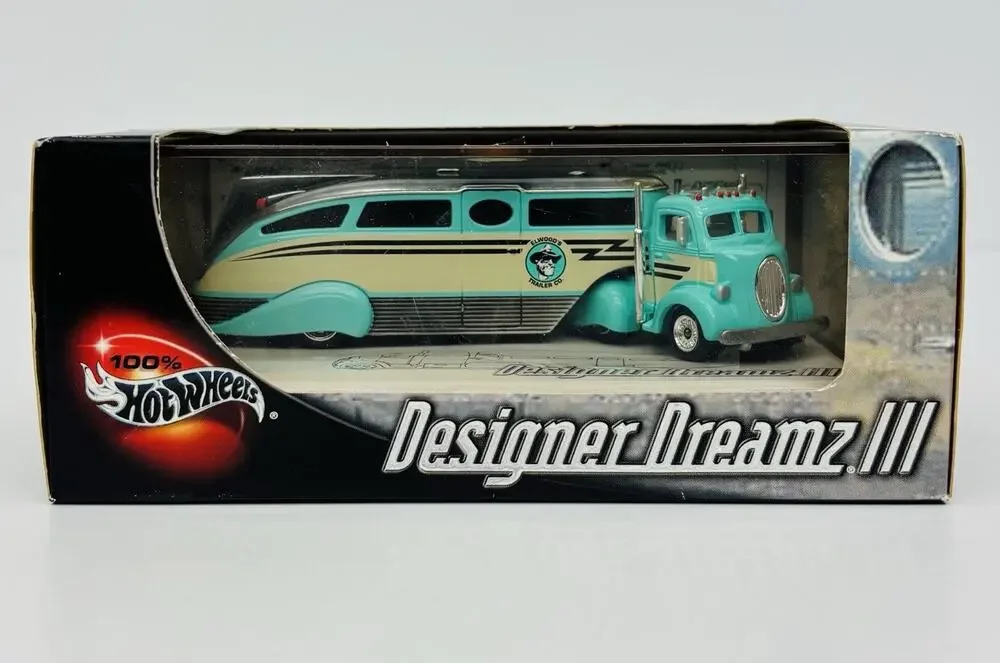 Hot Wheels Designer Dreamz III Vehicle Set '38 Ford Custom Truck w/ Trailer NIB